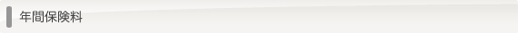 年間保険料